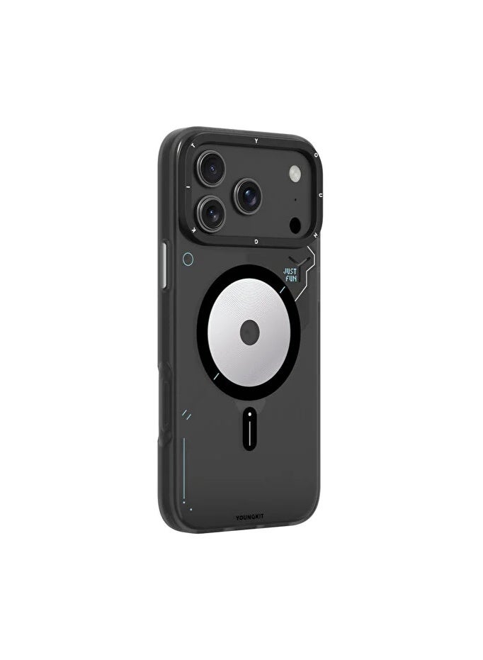 YOUNG KIT Youngkit Spy Series Magnetic Type For iPhone 17 Pro - Dark Gray - Image 2